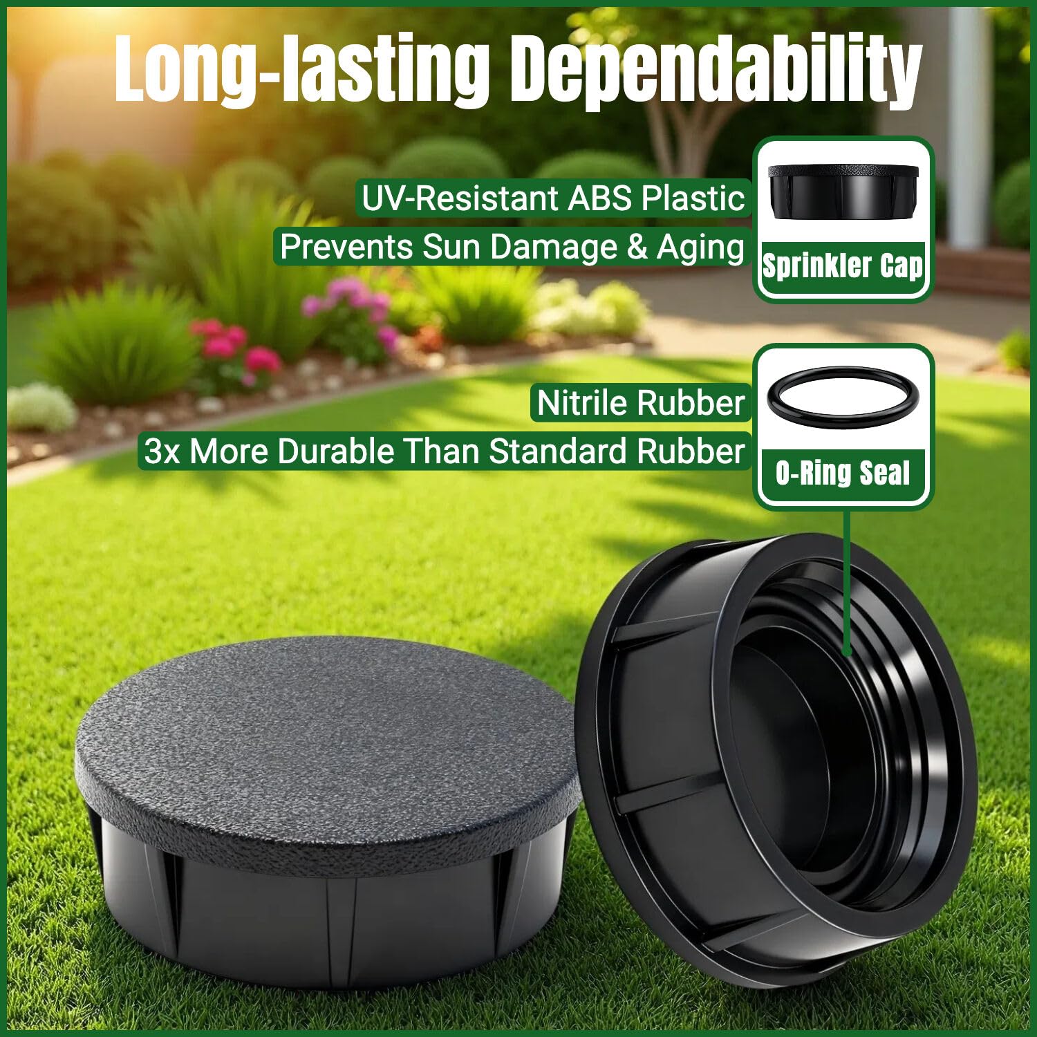 FRUSSONIA replacement cap with O-ring highlighting durability