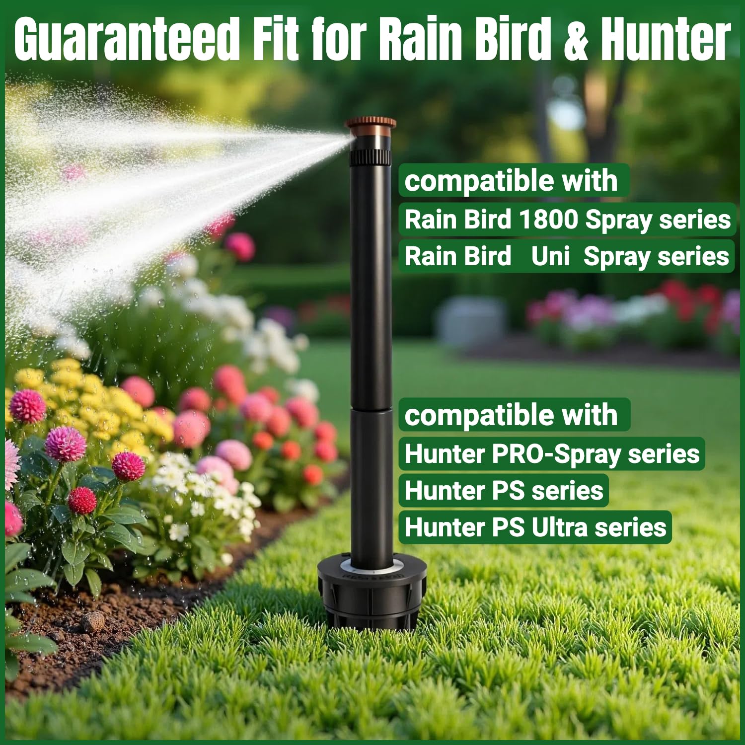 FRUSSONIA riser extension for Hunter PRO-Spray enables precise water direction around obstructions