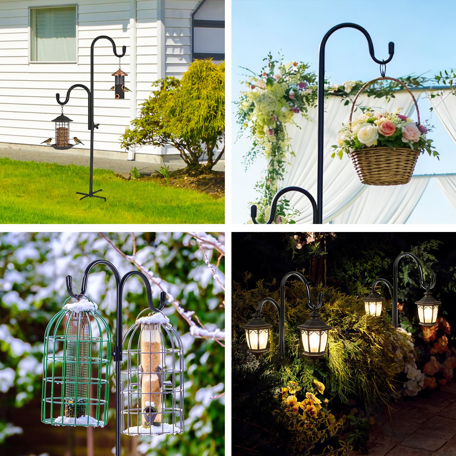 FrutPunch versatile bird feeder pole boosts garden mood for weddings and gardens.