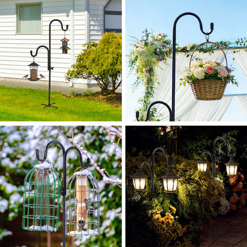 FrutPunch versatile bird feeder pole boosts garden mood for weddings and gardens.