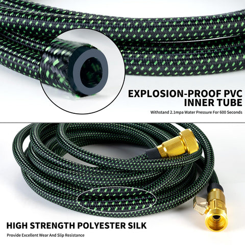FrutPunch 25ft 10-function nozzle enables versatile watering options.