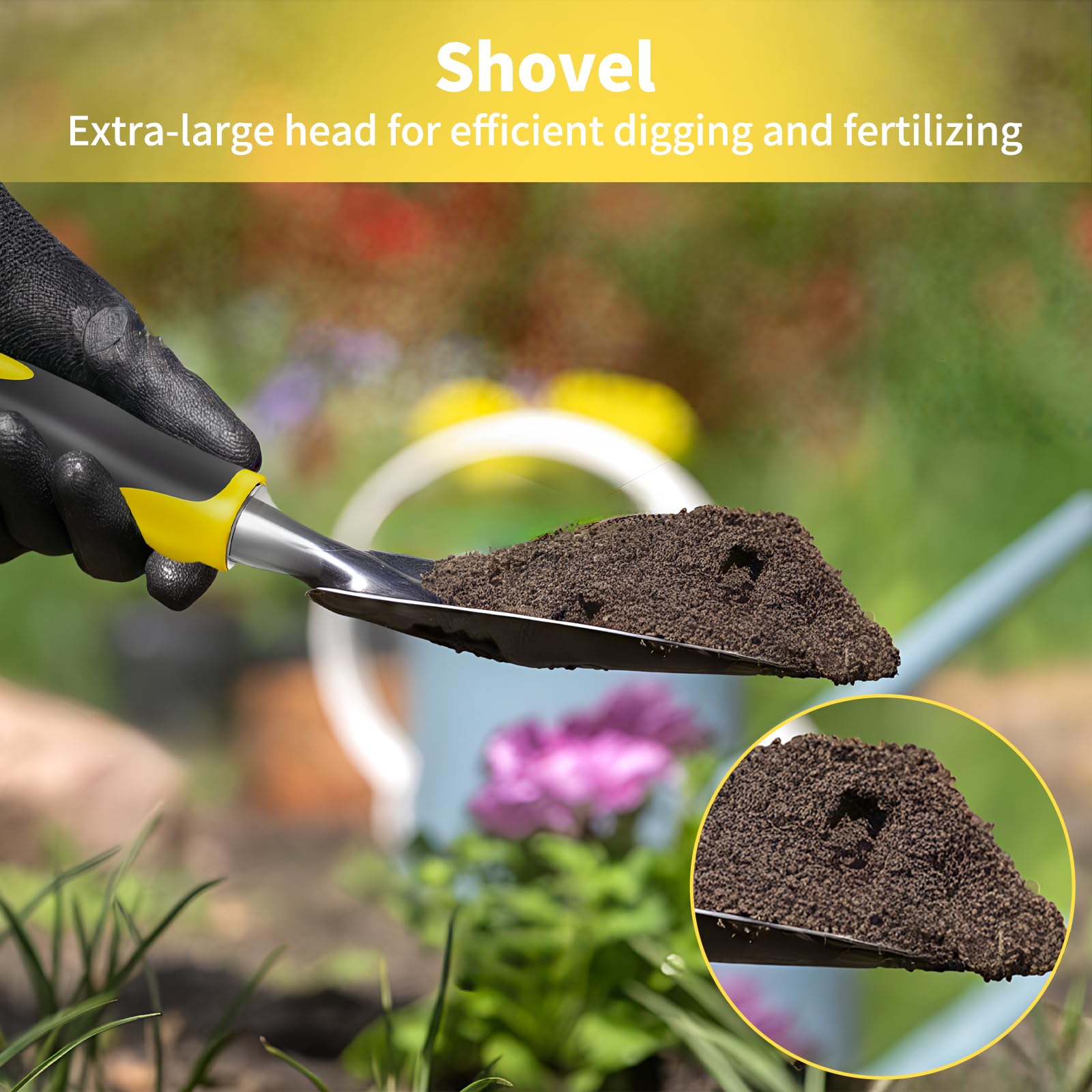 FrutPunch tool set showing ergonomic handles to reduce fatigue during gardening