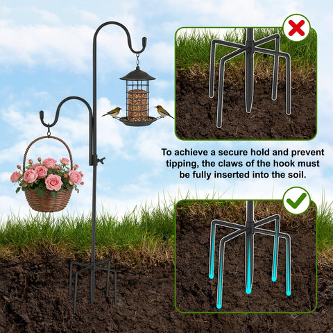FrutPunch versatile outdoor decor hook suitable for bird feeders, pots, lights.