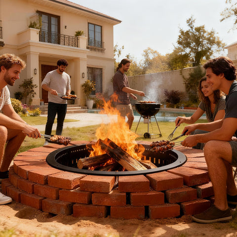 Fruyyzl stone-paver embed versatile installation for custom pits