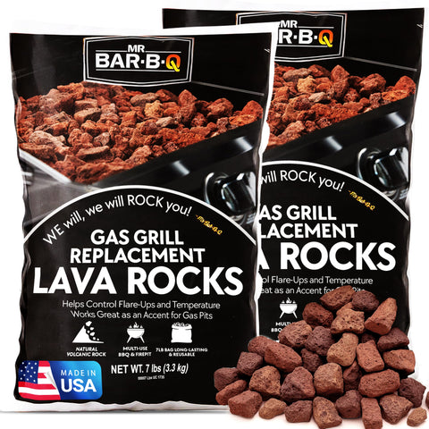 The FryOilSaver Co lava rocks for fire pits show even heat distribution and reduced flare-ups.