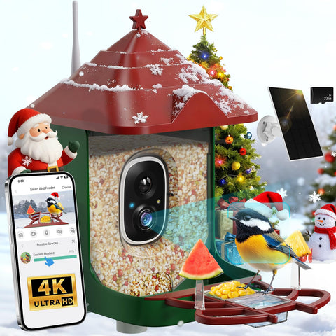 Frzgat smart bird feeder camera front view for close observation of visiting birds