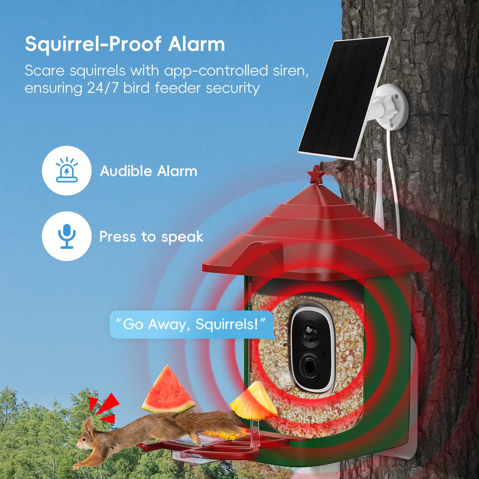 Frzgat smart bird feeder instant alerts notify you when birds arrive