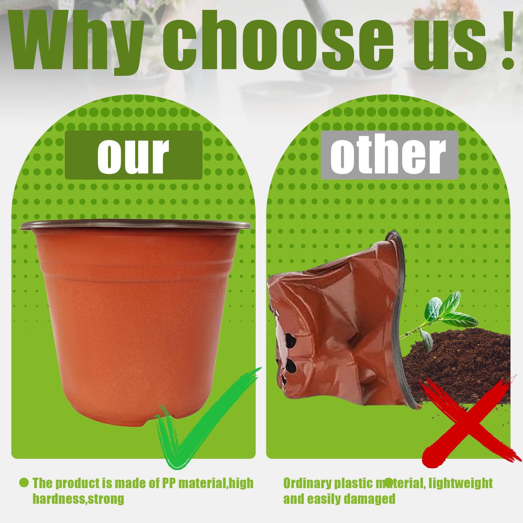 Fsehyue 3.5-inch seedling pot versatile for starters