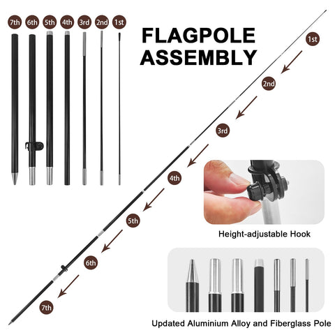 FSFLAG weather-resistant fabric endures rain and wind for reliable outdoor advertising.