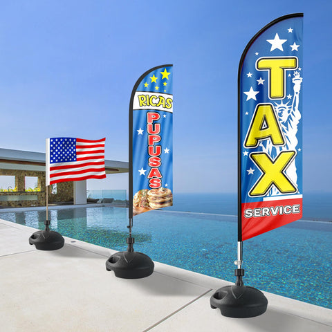 FSFLAG flag base stand 24h service shown in product support context.