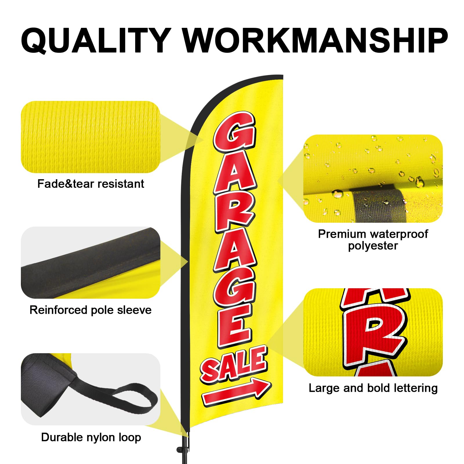 FSFLAG tear-resistant fabric withstands rain and wind