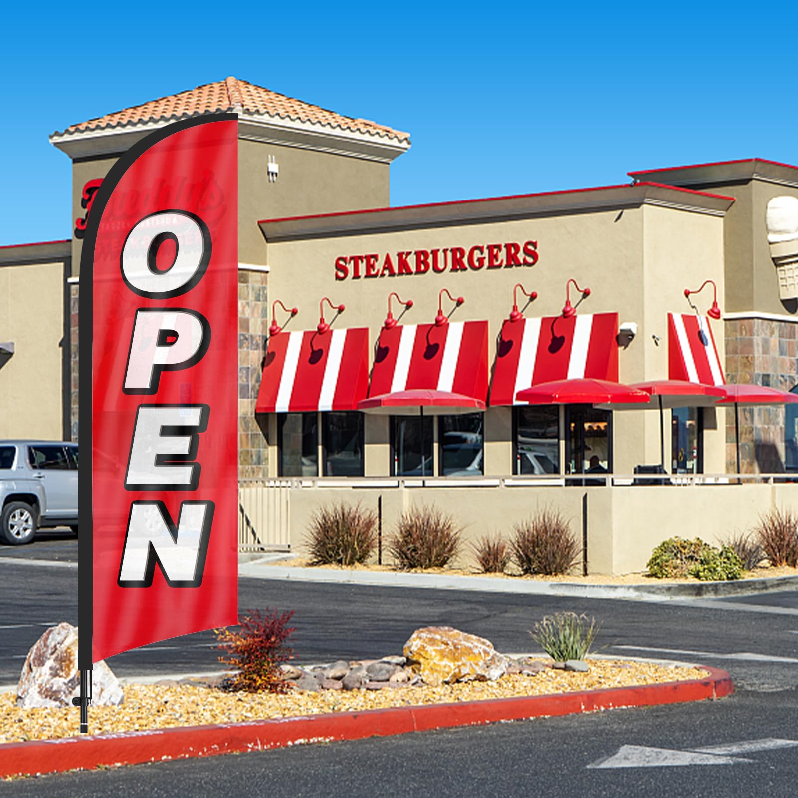FSFLAG open sign promo kit improves outdoor reach