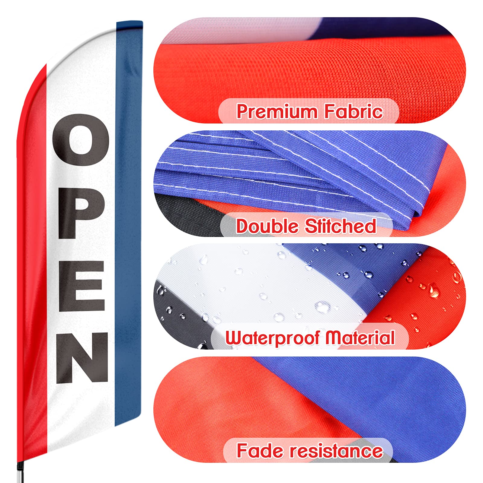 FSFLAG pole assembly kit simplifies setup for quick portable advertising