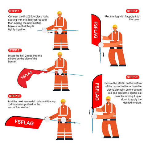 FSFLAG tear-resistant fabric flag designed for outdoor advertising