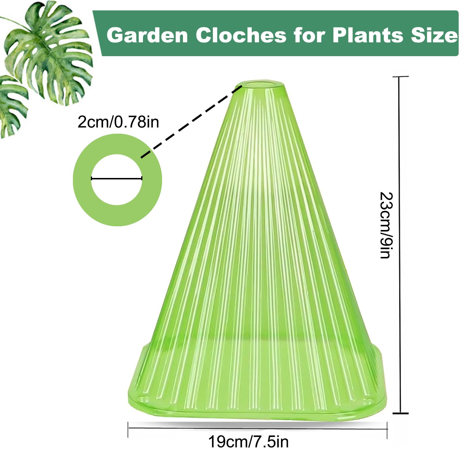 Fshow Ventilated Top Cloche enabling airflow for healthier plant growth