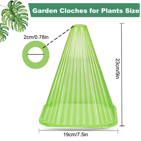 Fshow Ventilated Top Cloche enabling airflow for healthier plant growth