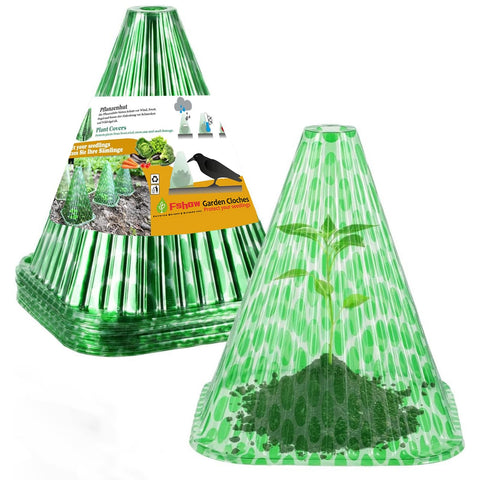 Fshow garden cloche dome assembly shows reusable PVC protection for young plants
