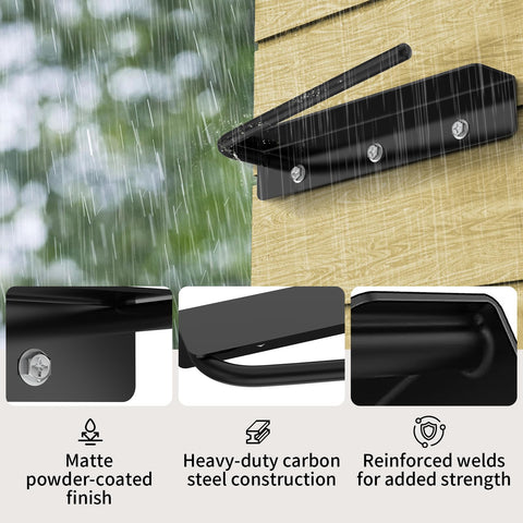 FSNIWEKO rust-resistant matte finish withstands outdoor use and weather