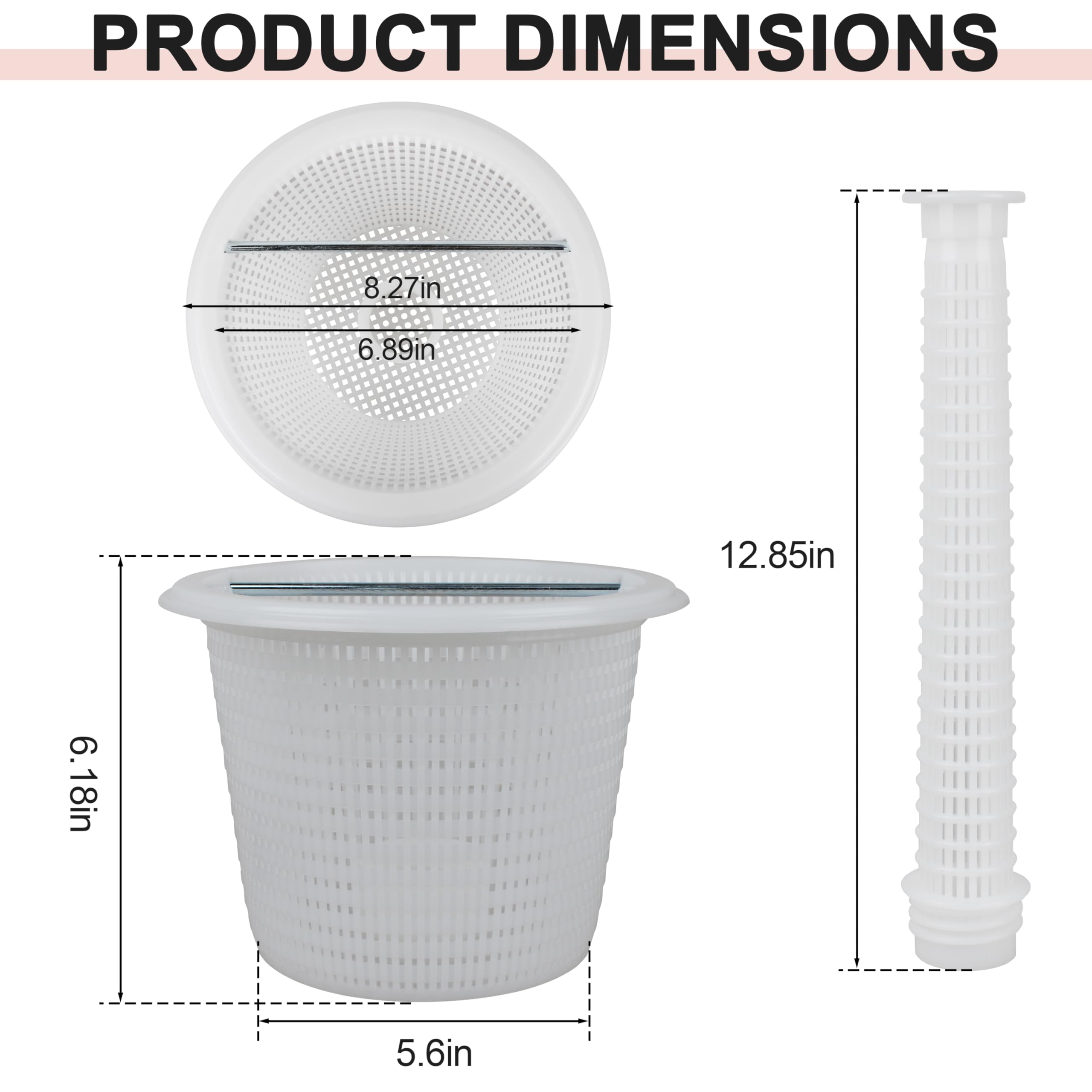 FSQLB SP1070 basket handle close-up, easy removal and debris emptying.
