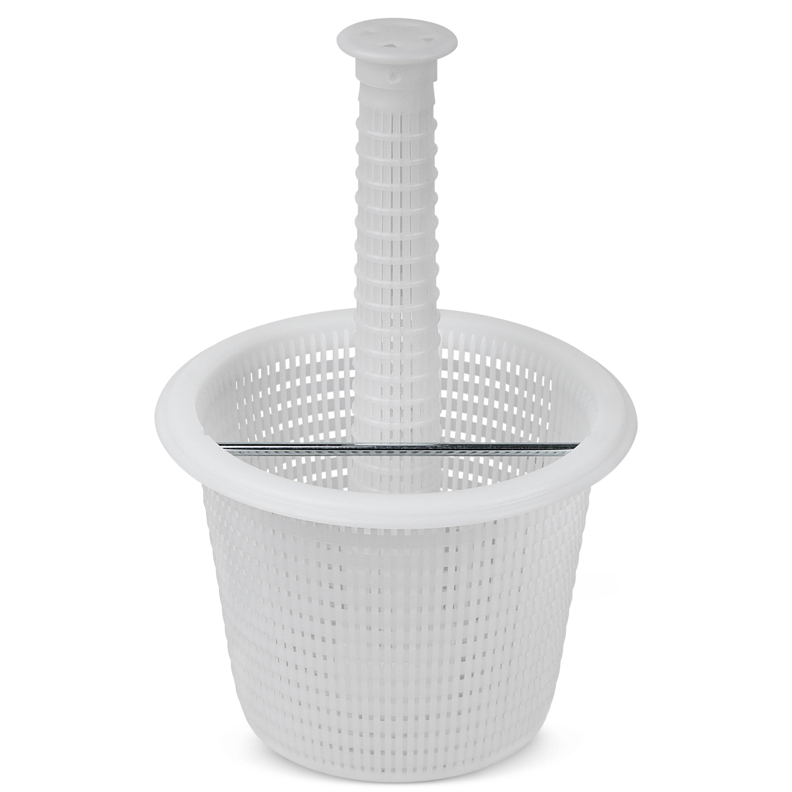 FSQLB SP1070 pool skimmer basket front view, durable for Hayward inground pools.