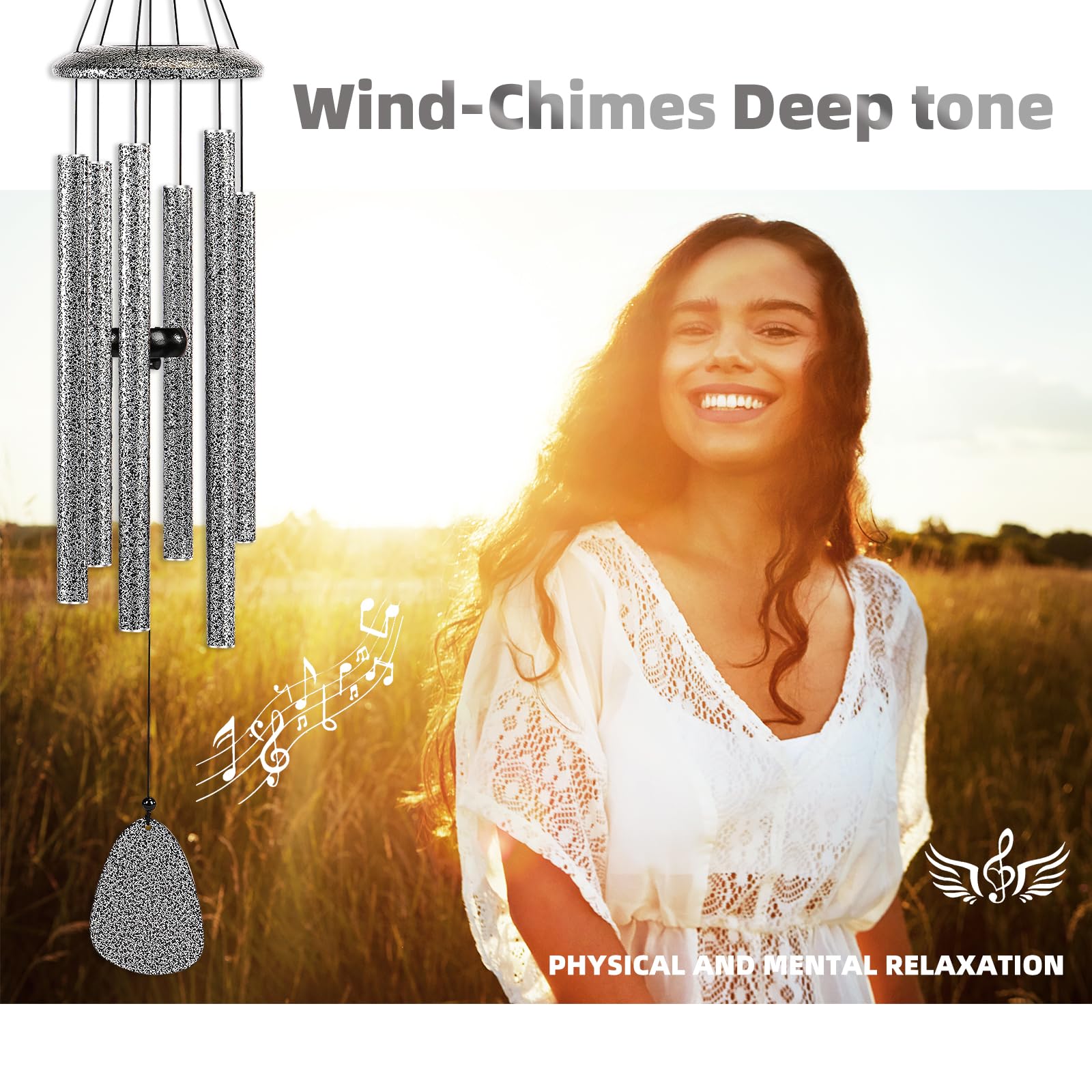 FSVGYY wind chimes fluorocarbon finish stays vibrant reducing corrosion and fading