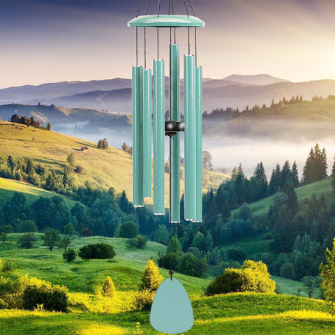 FSVGYY wind chime outdoors with deep tone for relaxing ambience.