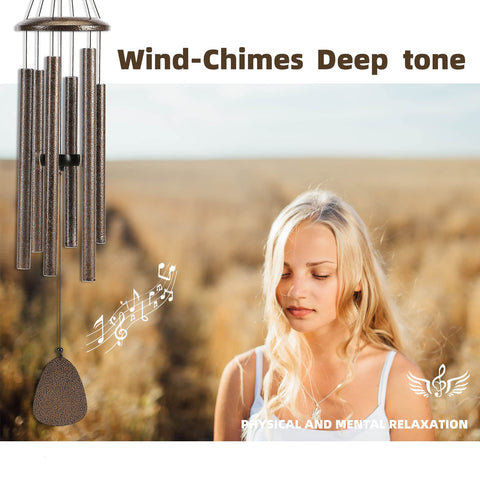 FSVGYY wind chimes with a minimalist design for modern patios.
