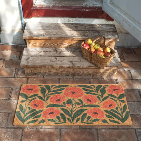 Fttoyoly easy care rug cleans easily with shake, sweep, or light hose.