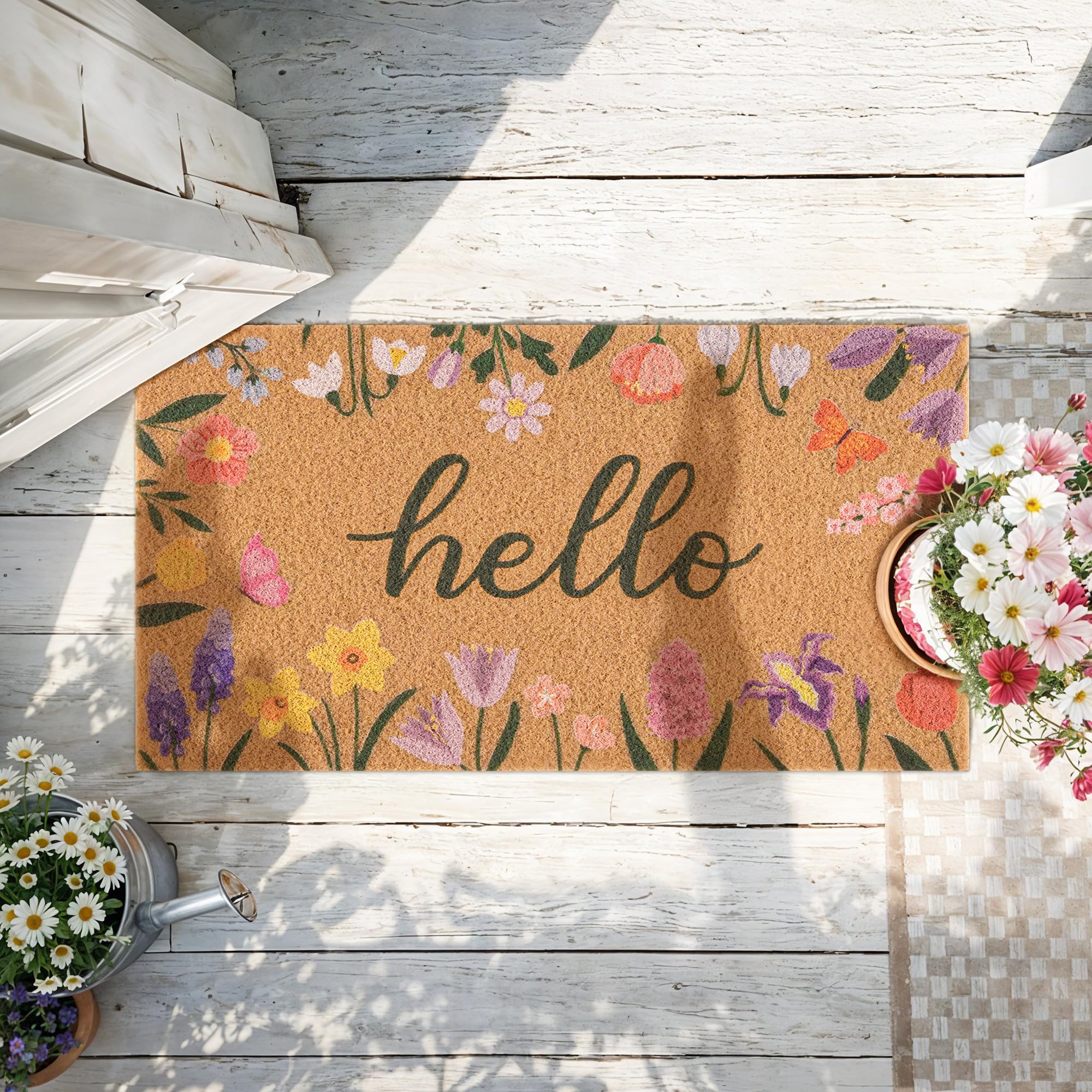 fttoyoly floral art greets guests with a bright spring mood