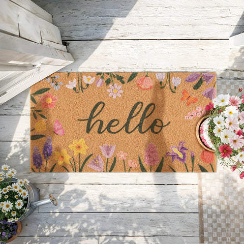 fttoyoly floral art greets guests with a bright spring mood