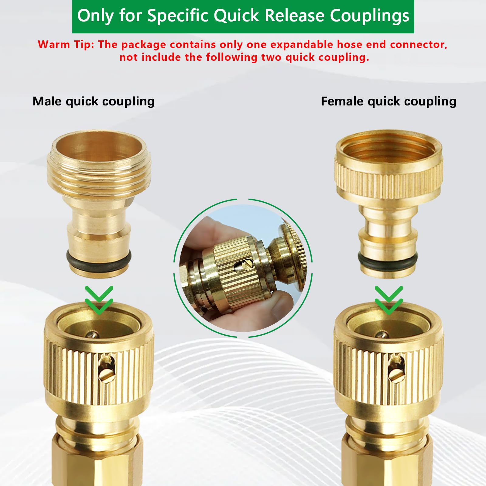 Packaging and quick-start guide for FUATY hose repair kit.