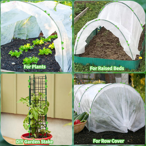 FuBegi bendable fiberglass hoops provide adjustable garden support