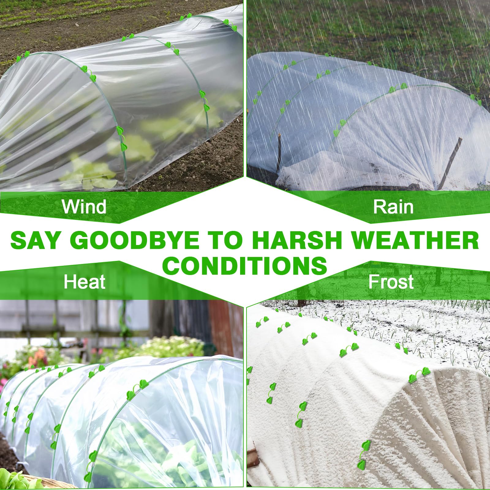 FuBegi DIY garden tunnel kits adapt to different bed sizes for versatile use.