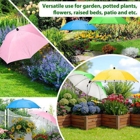 FuBegi 4-pack plant umbrellas withstand outdoor conditions for seasonal use