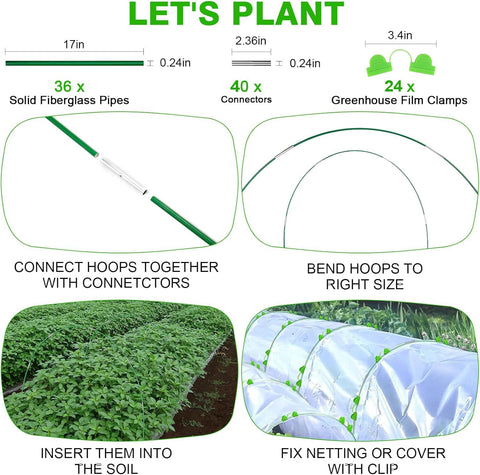 FuBegi garden hoops may extend season by shielding crops from late cold snaps.