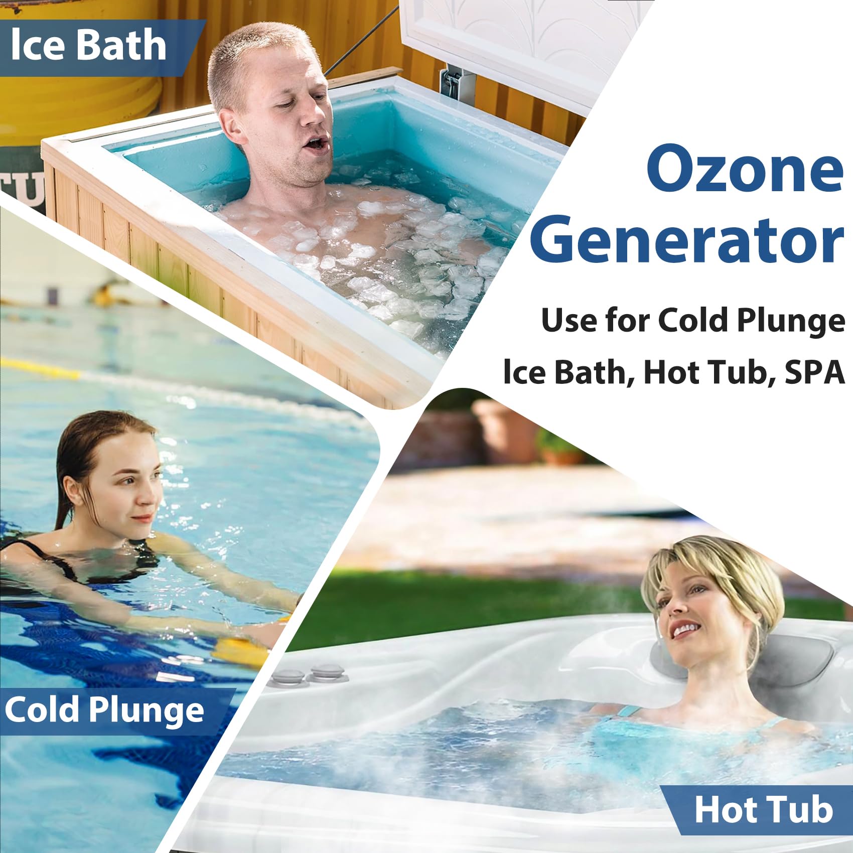 Fuceter timer display showing easy setup for ozone treatment.
