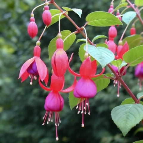 Fuchsia Seeds thrive in cool shade, brightening challenging garden corners.