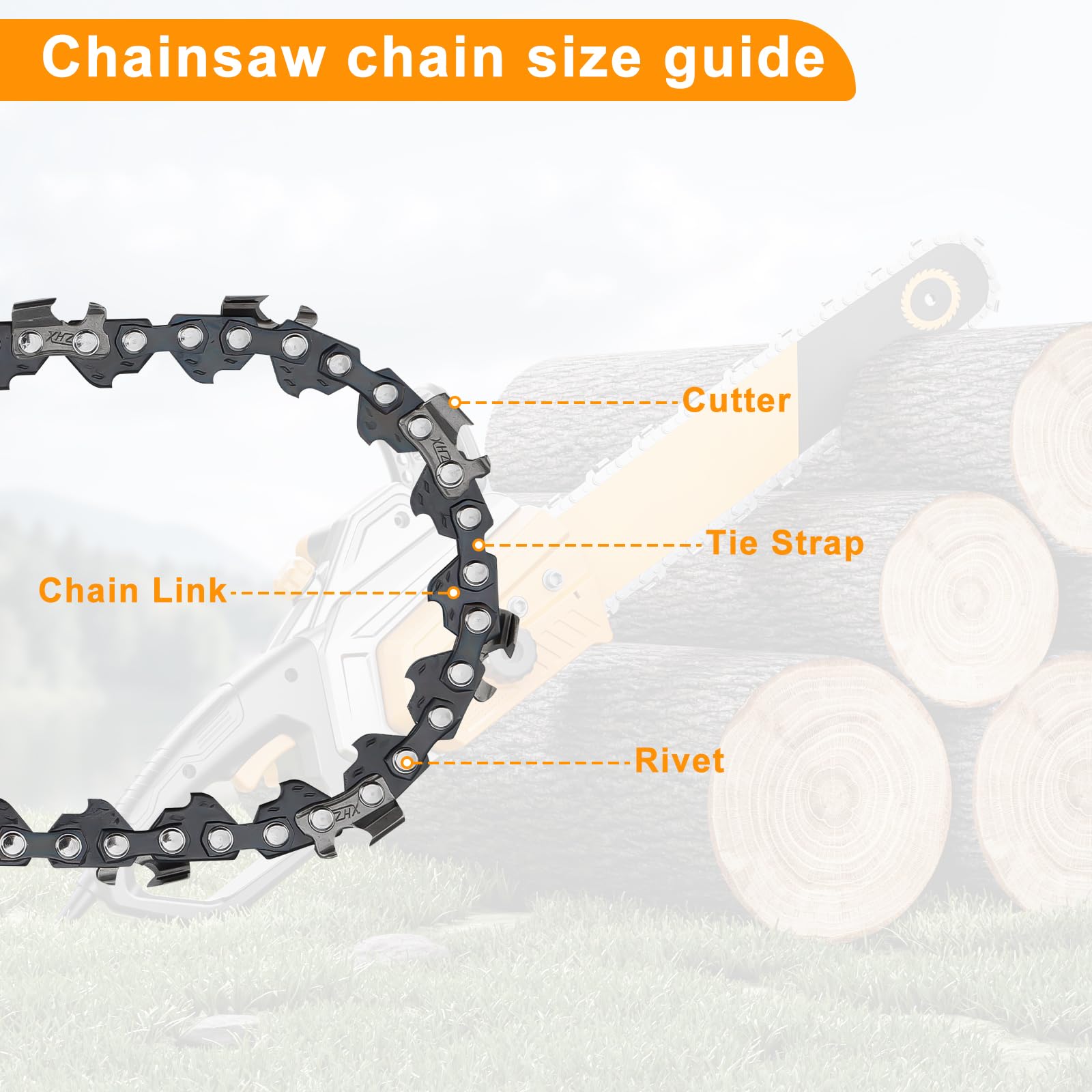 Fucokt 6-pack packaging; convenient spare chain replacements.