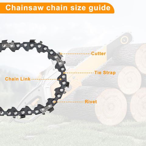 Fucokt 6-pack packaging; convenient spare chain replacements.