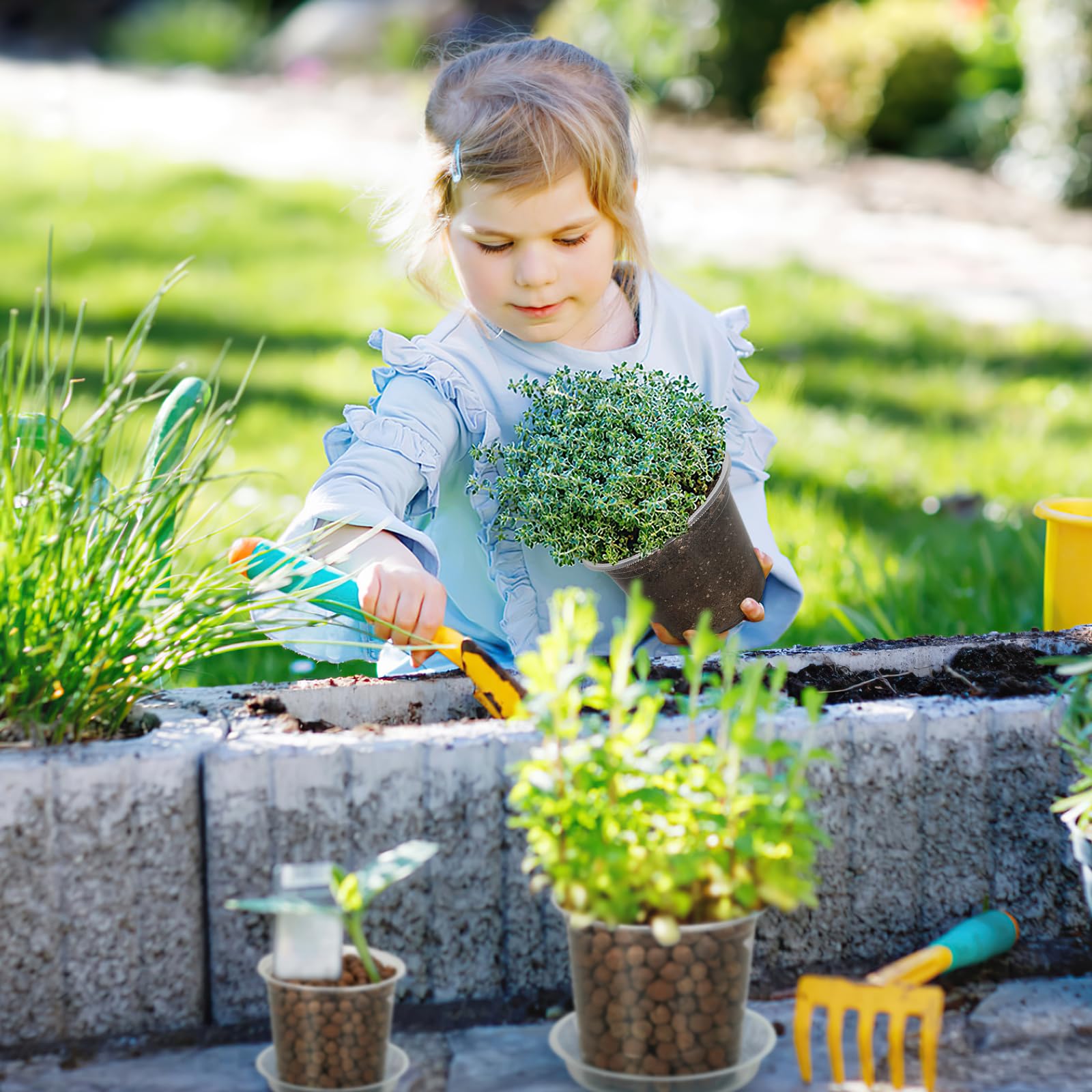 Fuijol 15 pack nursery pot collection for garden setups