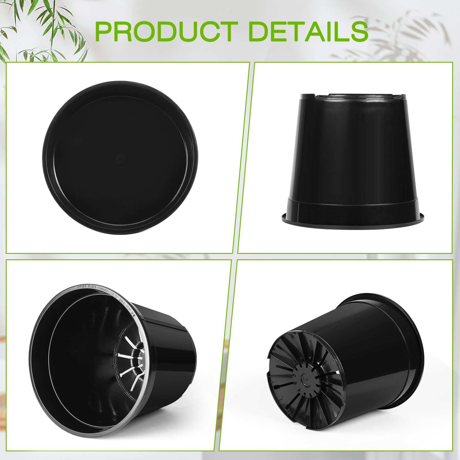 FUIJOL 2 gallon planter with wide top for easy planting.