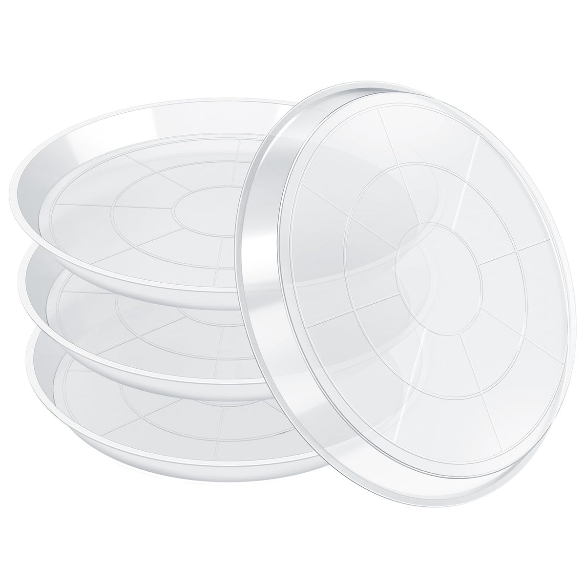 Fuijol clear plant saucer 18-inch catches excess water to protect surfaces