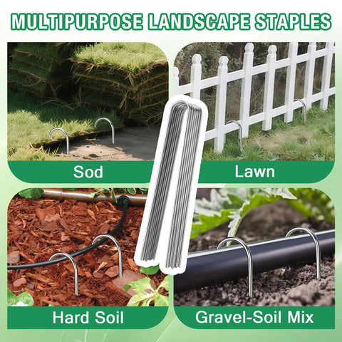 FUIJOL lawn and tent stakes, 8-inch, reliable ground anchoring