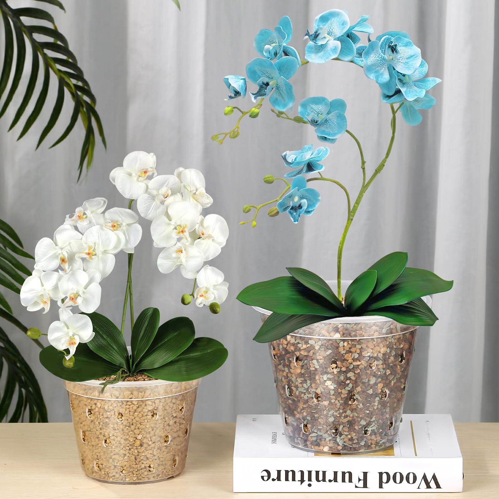 FUIJOL sturdy plastic orchid pot stays durable and easy to move
