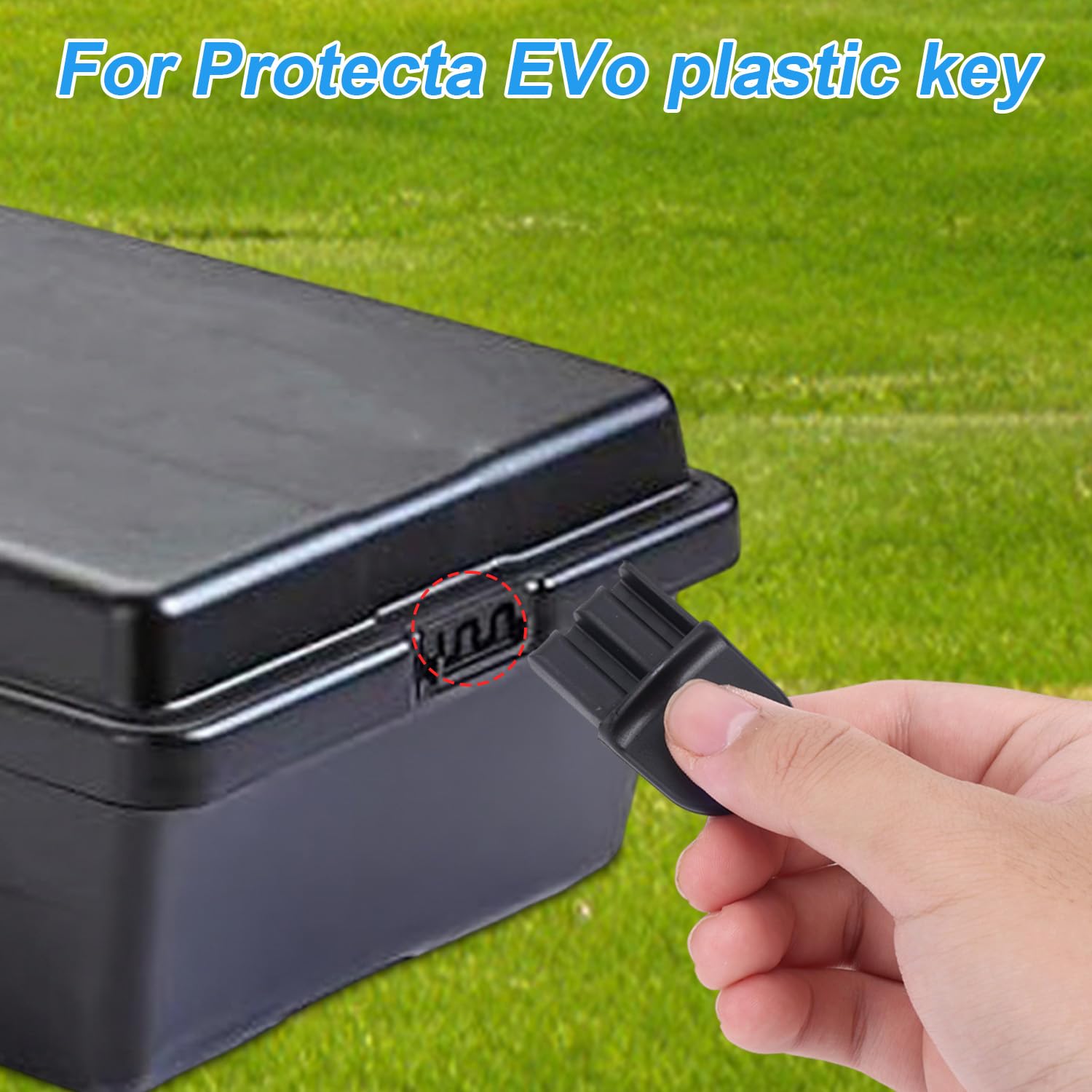 Outdoor-ready Fukaisu key for Protecta Evo Express stations in rugged environments.
