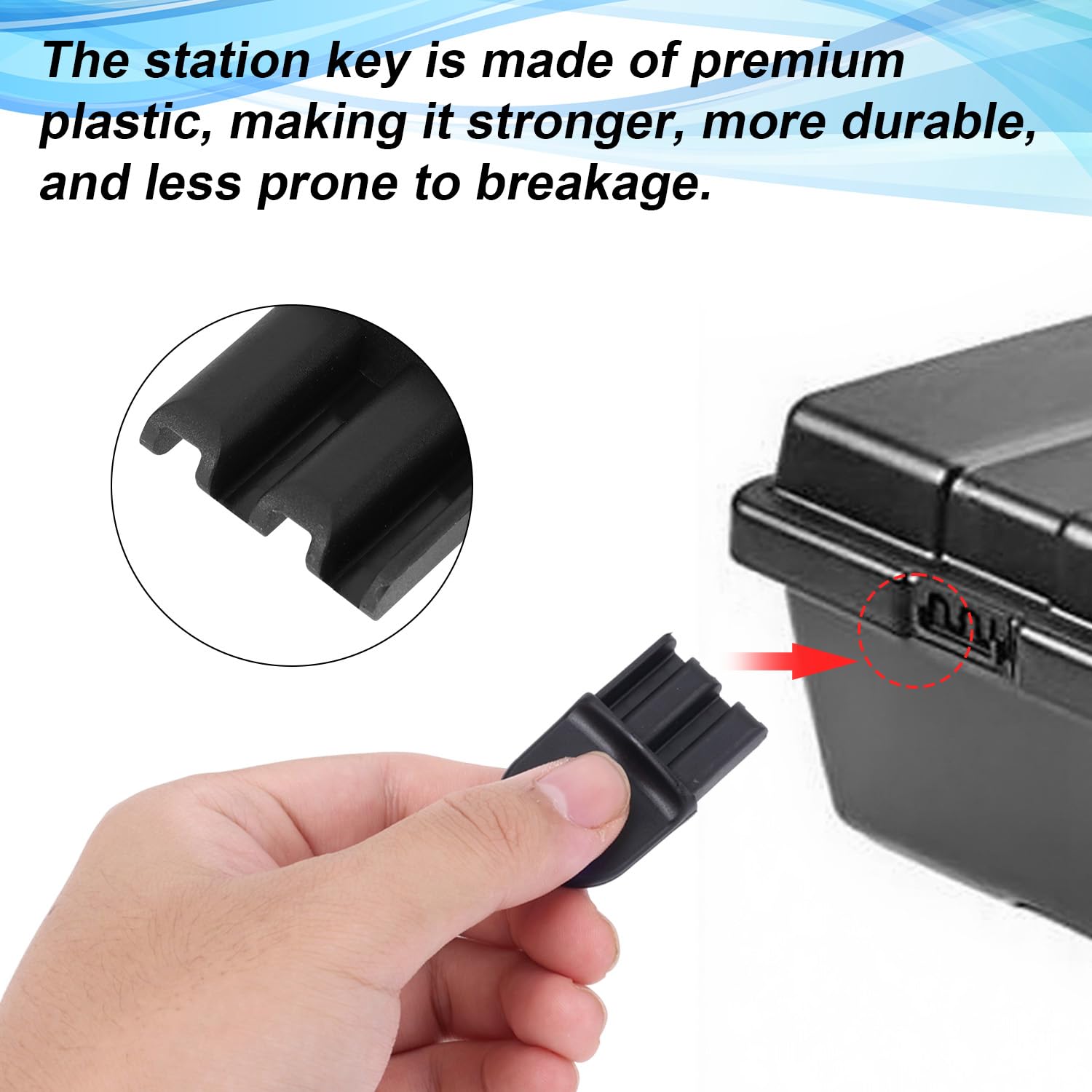 Compact Fukaisu key measures 5x2.6x1.4 cm for easy fitting.