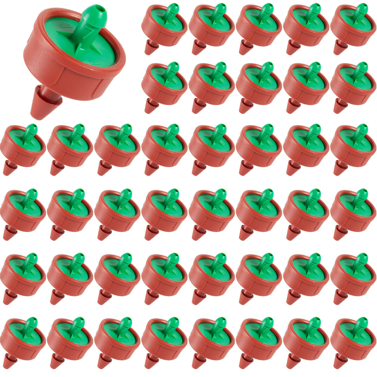 FULAIERGD 60-pack drippers product shot with steady 0.25 GPH flow