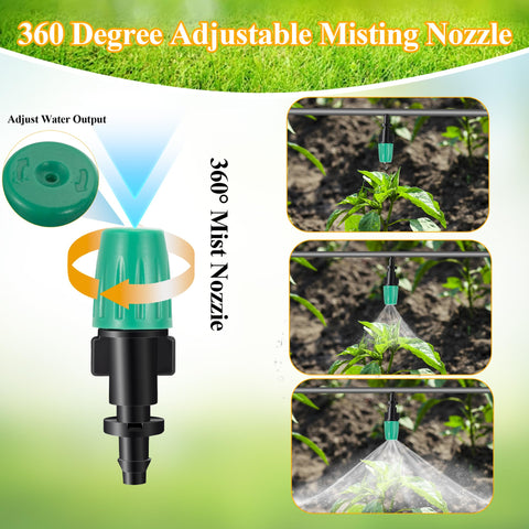 Fulaiergd 1/4-inch tubing connection enables easy setup for drip systems.