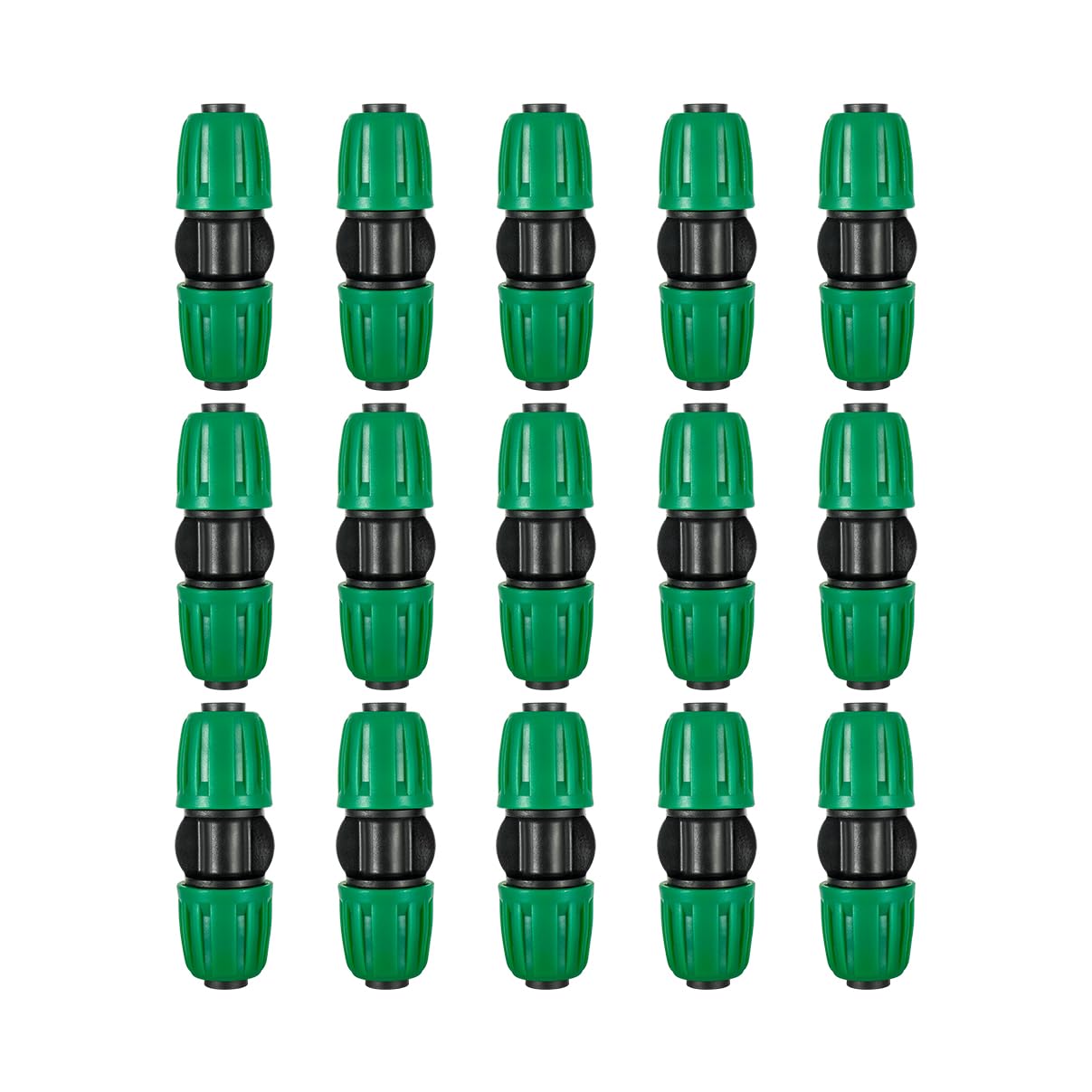 FULAIERGD 15-pack half-inch drip line couplers for reliable garden connections