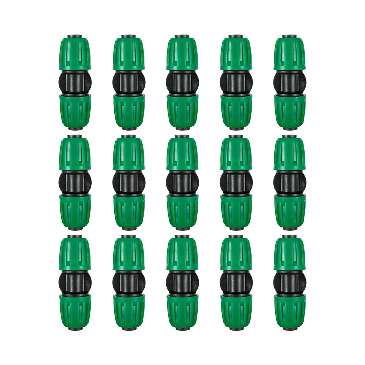 FULAIERGD 15-pack half-inch drip line couplers for reliable garden connections